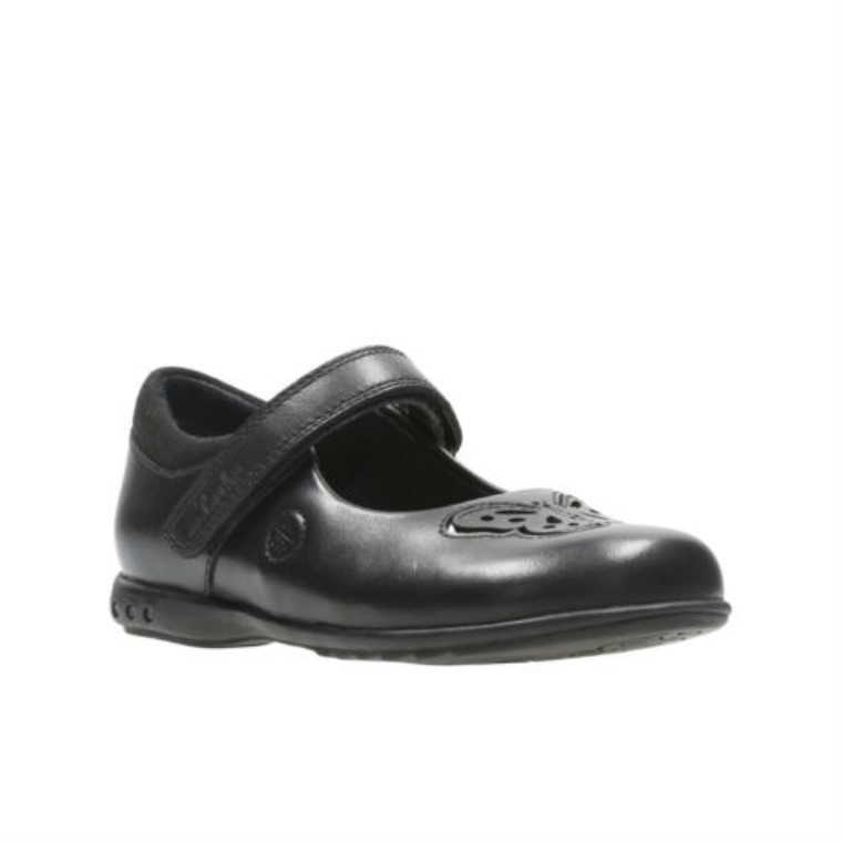 Cuero Negro Clarks Trixi Rose Inf F Fit