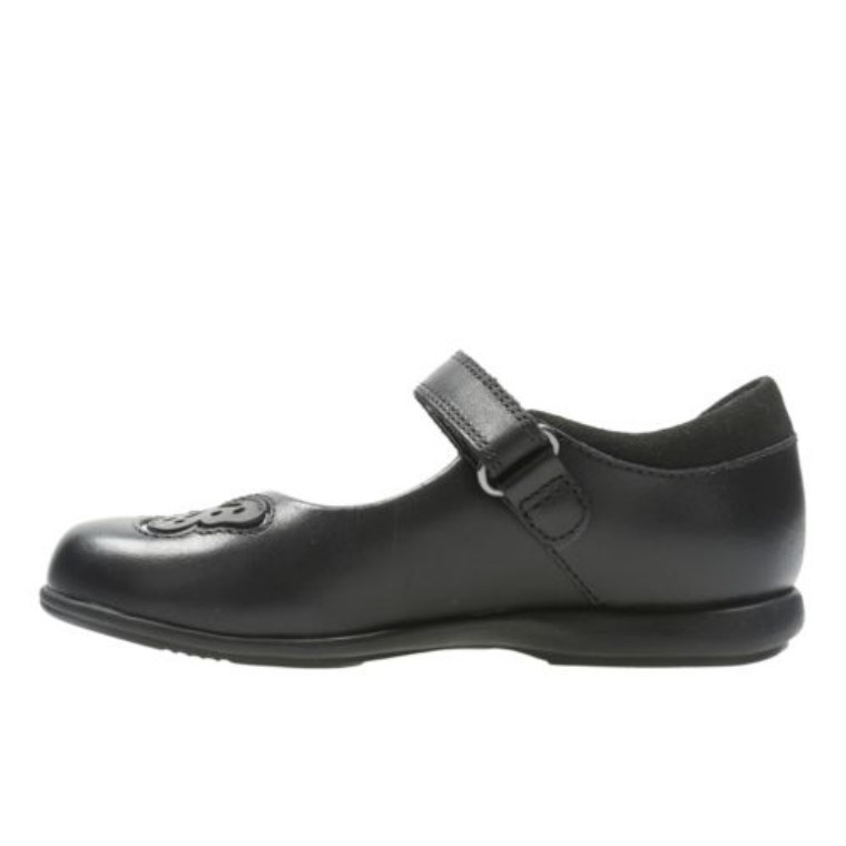 Cuero Negro Clarks Trixi Rose Inf F Fit