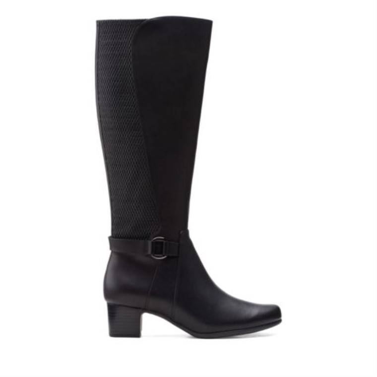Cuero Negro Clarks Un Damson Hola