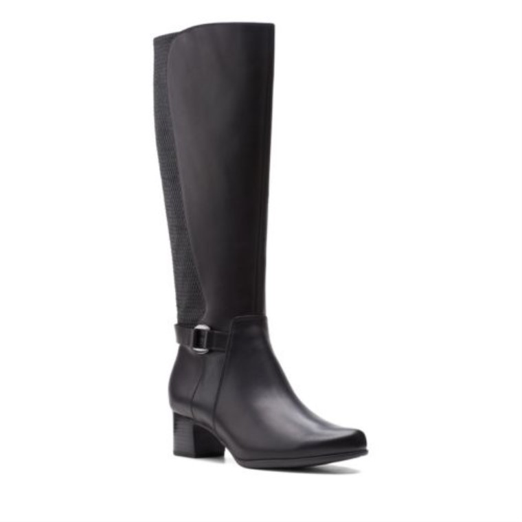 Cuero Negro Clarks Un Damson Hola