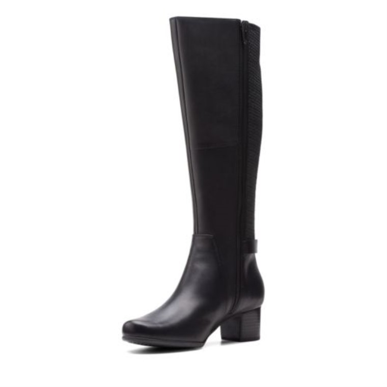Cuero Negro Clarks Un Damson Hola
