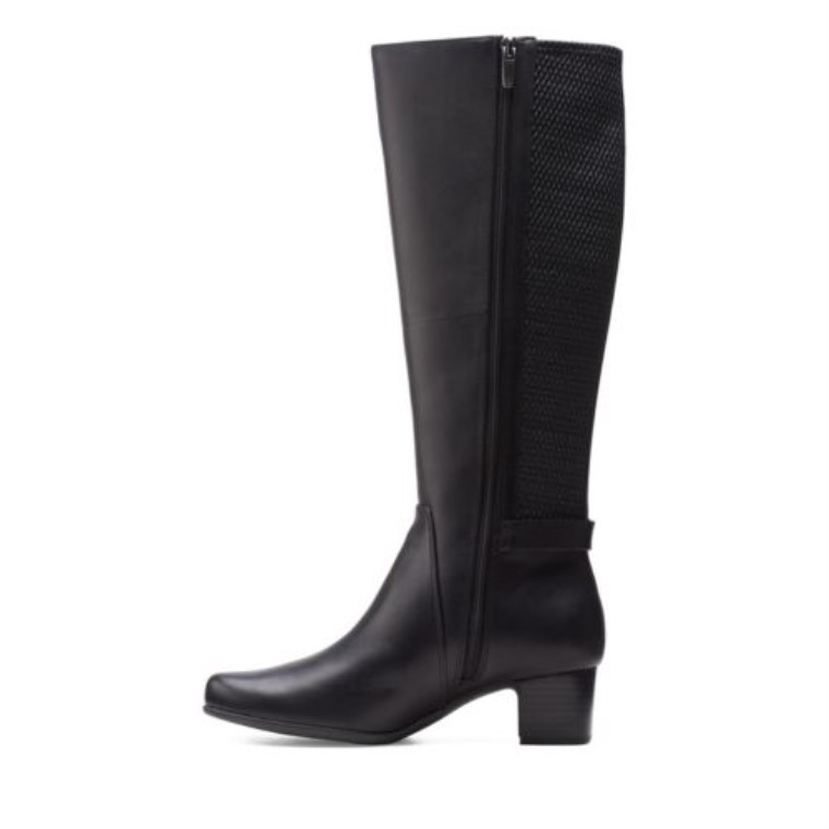Cuero Negro Clarks Un Damson Hola