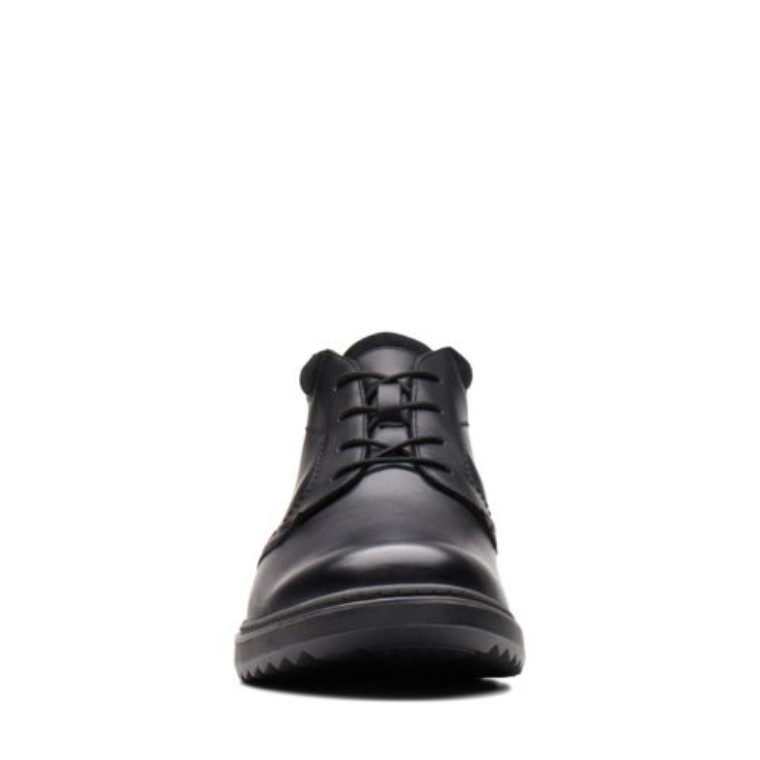 Cuero Negro Clarks Un Geo Mid Gtx