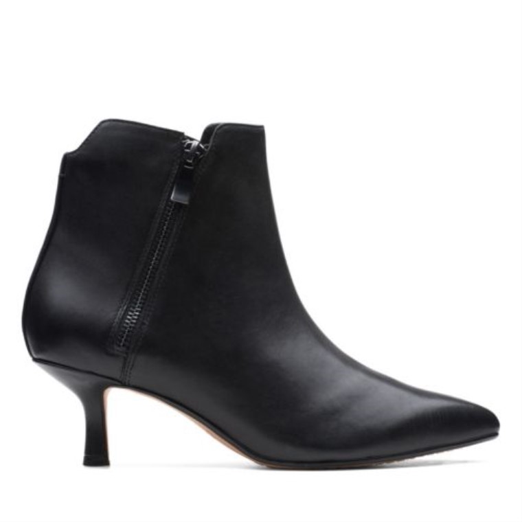 Cuero Negro Clarks Violeta 55 Cremallera
