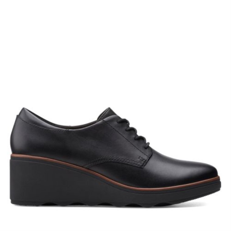 Cuero Negro Laberinto Hyannis Clarks