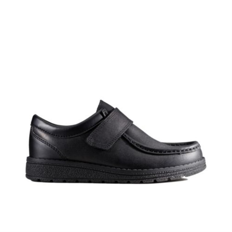 Cuero Negro Mendip Pure Jnr F Fit Clarks