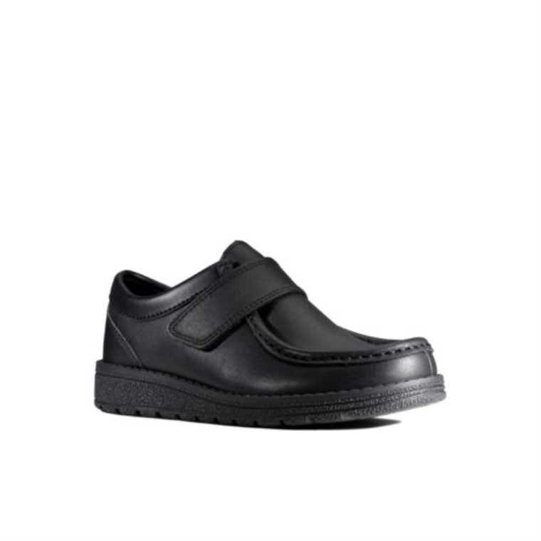 Cuero Negro Mendip Pure Jnr F Fit Clarks
