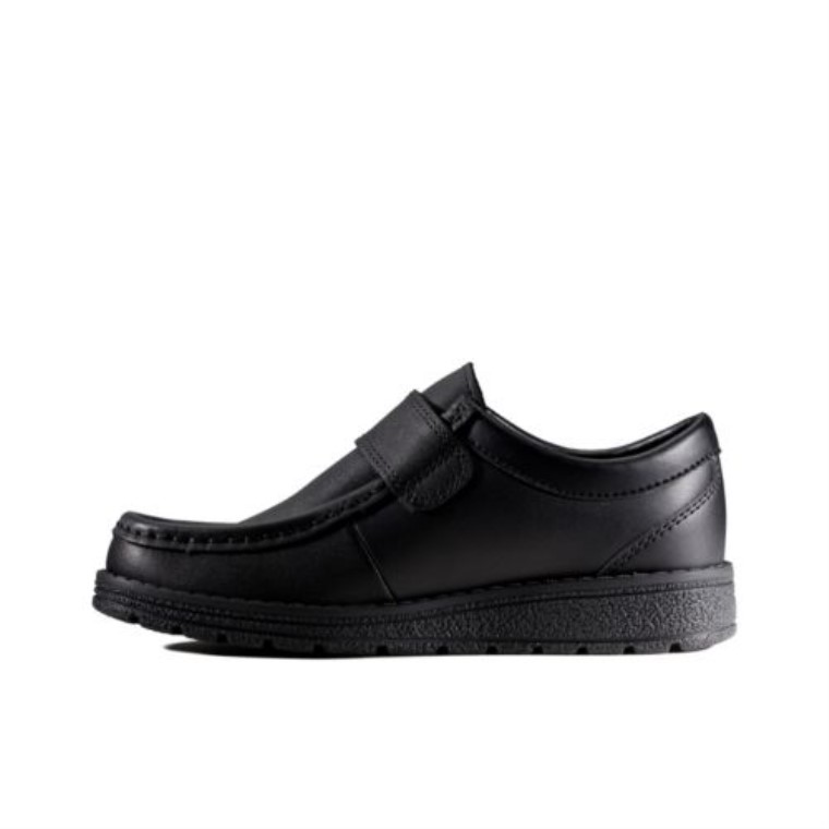 Cuero Negro Mendip Pure Jnr F Fit Clarks