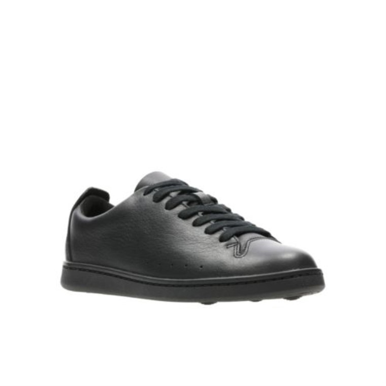 Cuero Negro Encaje Nate Jnr G Fit Clarks