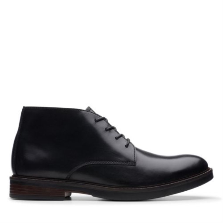 Paulson De Cuero Negro Mid Clarks
