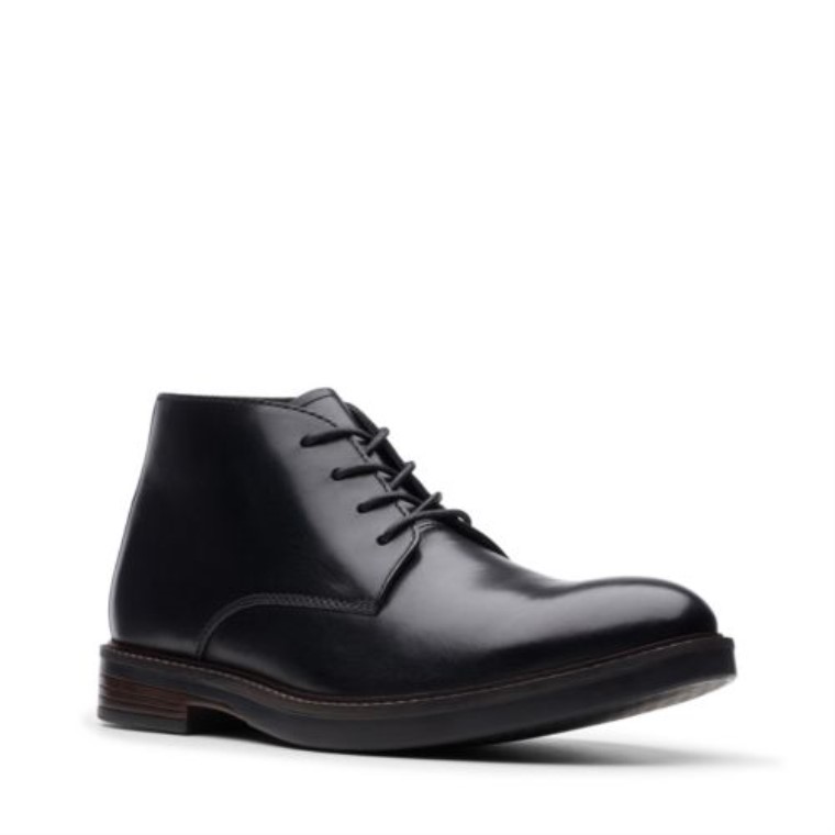 Paulson De Cuero Negro Mid Clarks