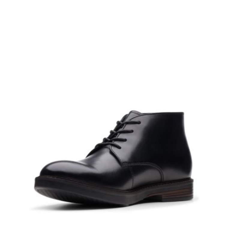 Paulson De Cuero Negro Mid Clarks