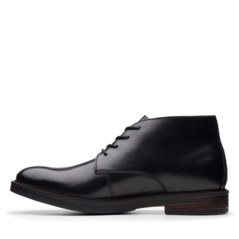 Paulson De Cuero Negro Mid Clarks