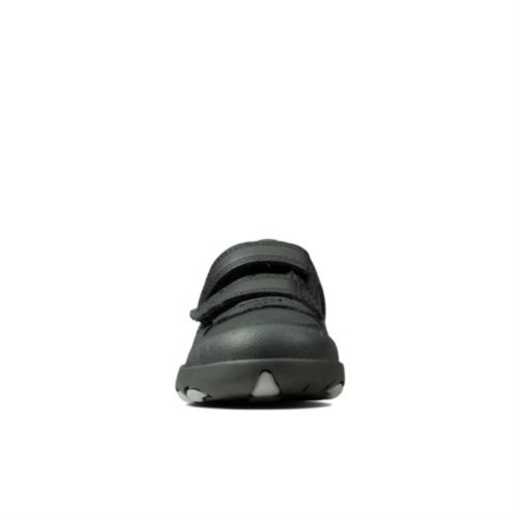 Negro Cuero Rex Pace Inf F Fit Clarks