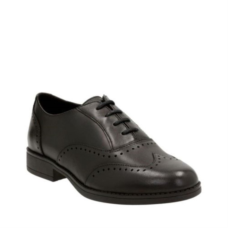 Cuero Negro Sami Fizz Jnr H Ajuste Clarks