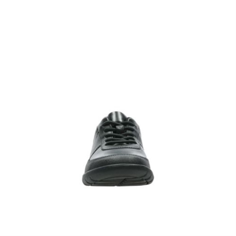 Negro Cuero Scape Street Jnr Y Fit Clarks