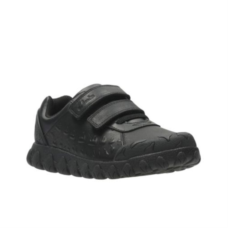 Negro Cuero Tyrex Ride Inf H Fit Clarks
