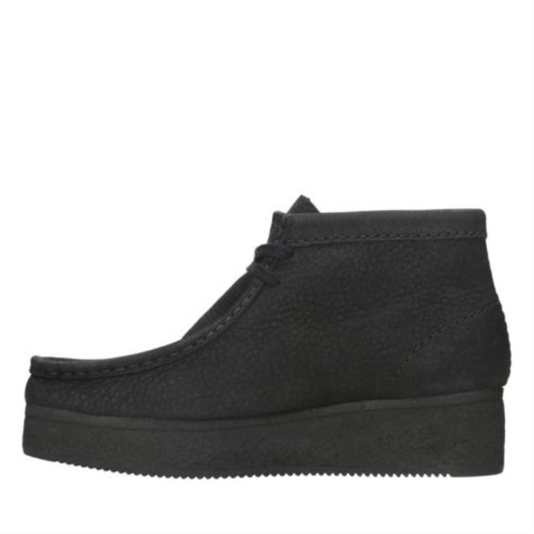 Cuña Wallabee Nubuck Negro Clarks
