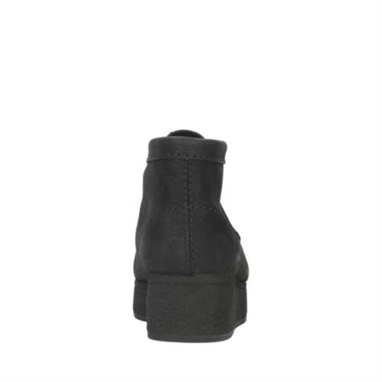 Cuña Wallabee Nubuck Negro Clarks