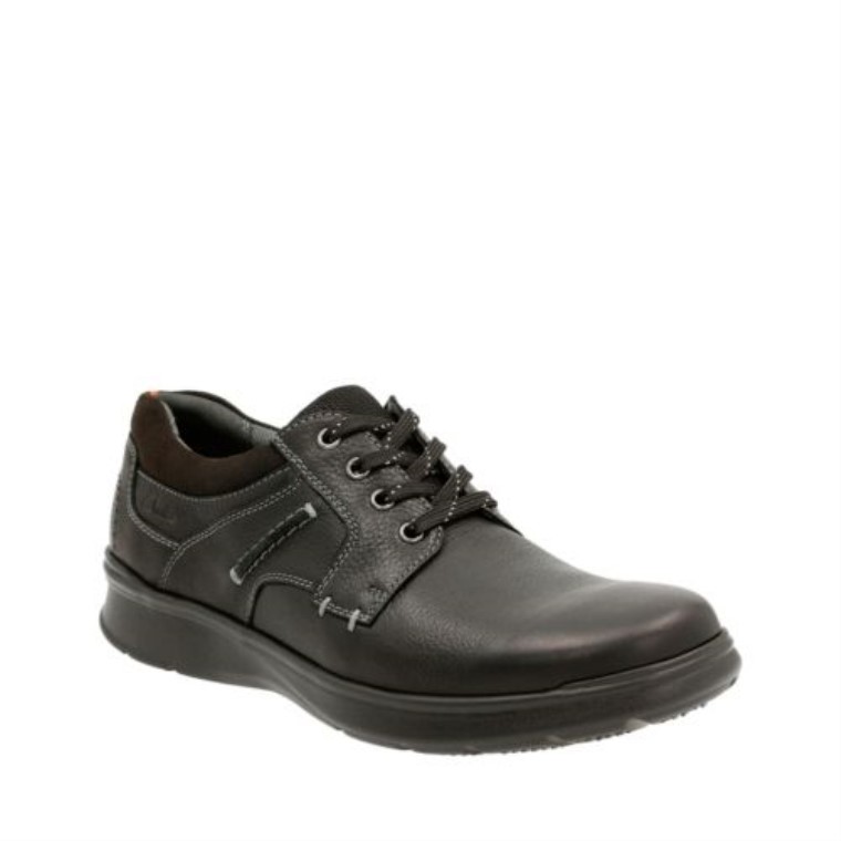 Cotrell Pla De Cuero Negro Graso - Ajuste Ancho Clarks