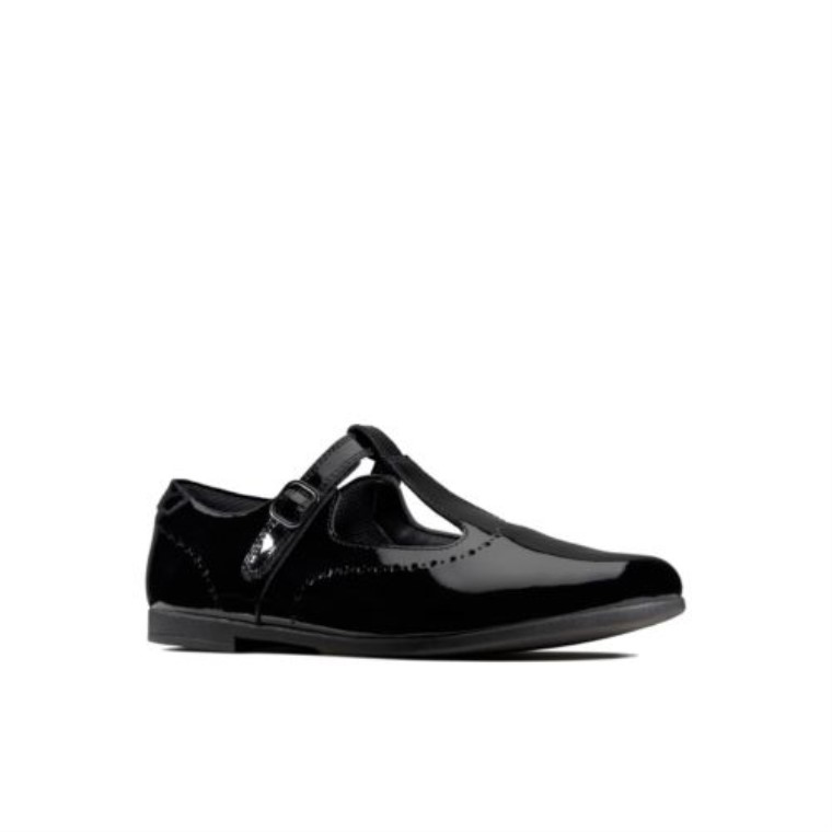 Charol Negro Clarks Scala Seek Inf H Fit