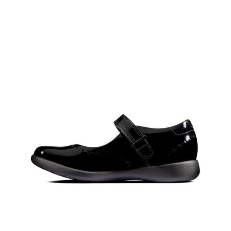 Charol Negro Etch Artesanía Fst G Ajuste Clarks
