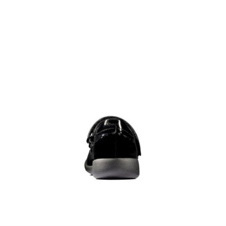Charol Negro Etch Artesanía Fst G Ajuste Clarks