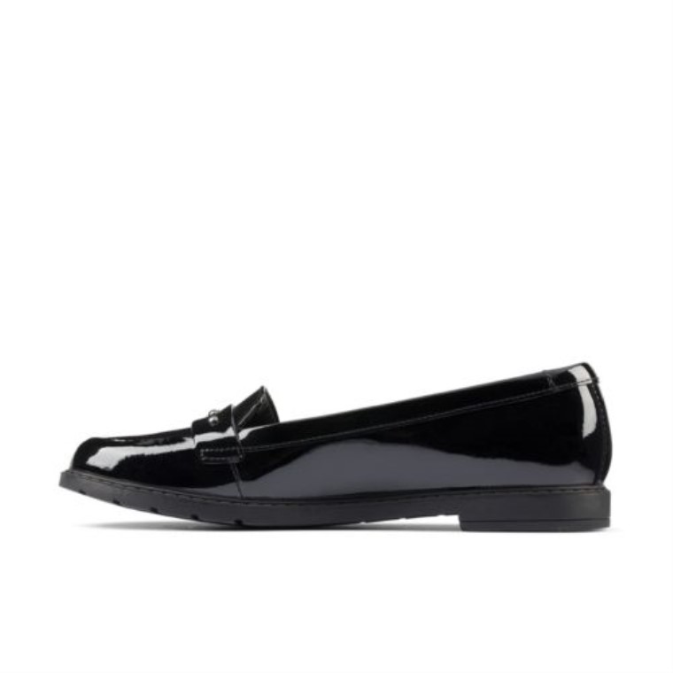 Charol Negro Scala Walk Jnr F Ajuste Clarks
