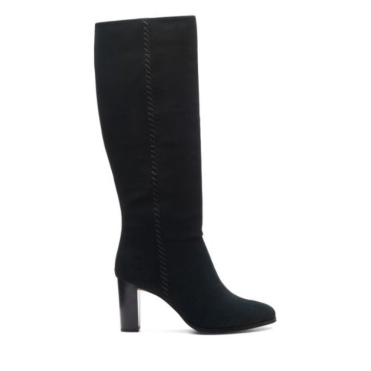 Black Suede Clarks Karamo Hi