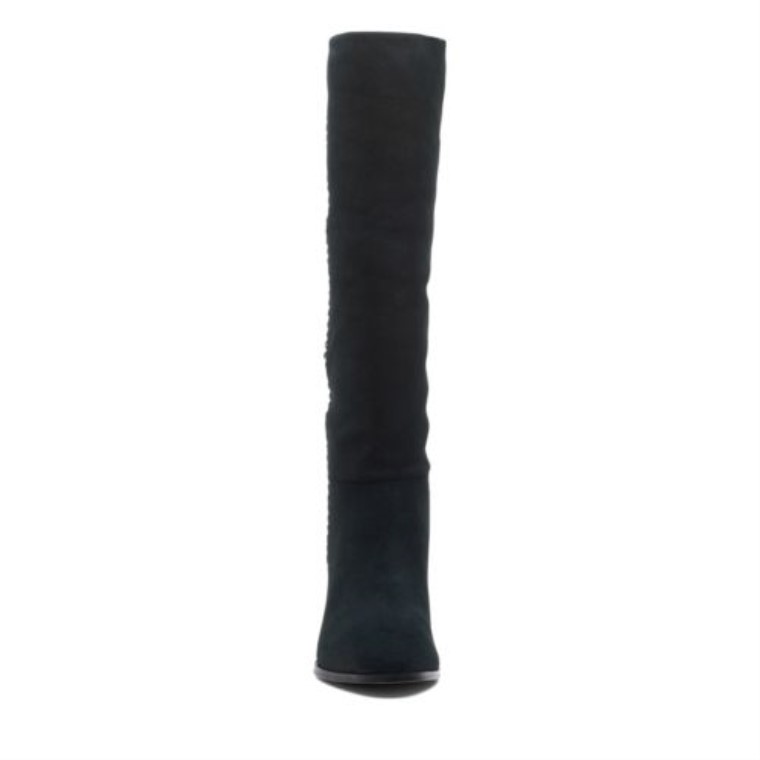 Black Suede Clarks Karamo Hi