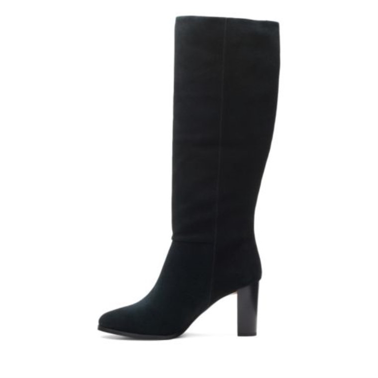 Black Suede Clarks Karamo Hi