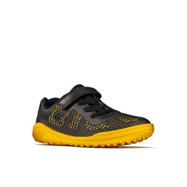 Premio Bajo Negro/amarillo Swift Jnr F Fit Clarks