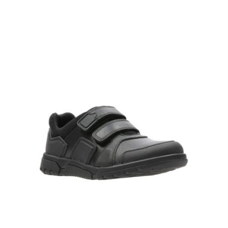 Blake Street Inf G Fit Cuero Negro Clarks