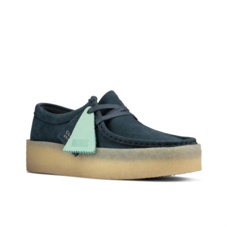 Taza Clarks Wallabee De Nubuck Azul