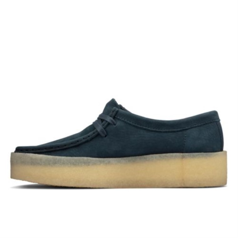 Taza Clarks Wallabee De Nubuck Azul