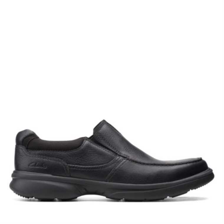 Clarks De Cuero Negro Sin Bradley