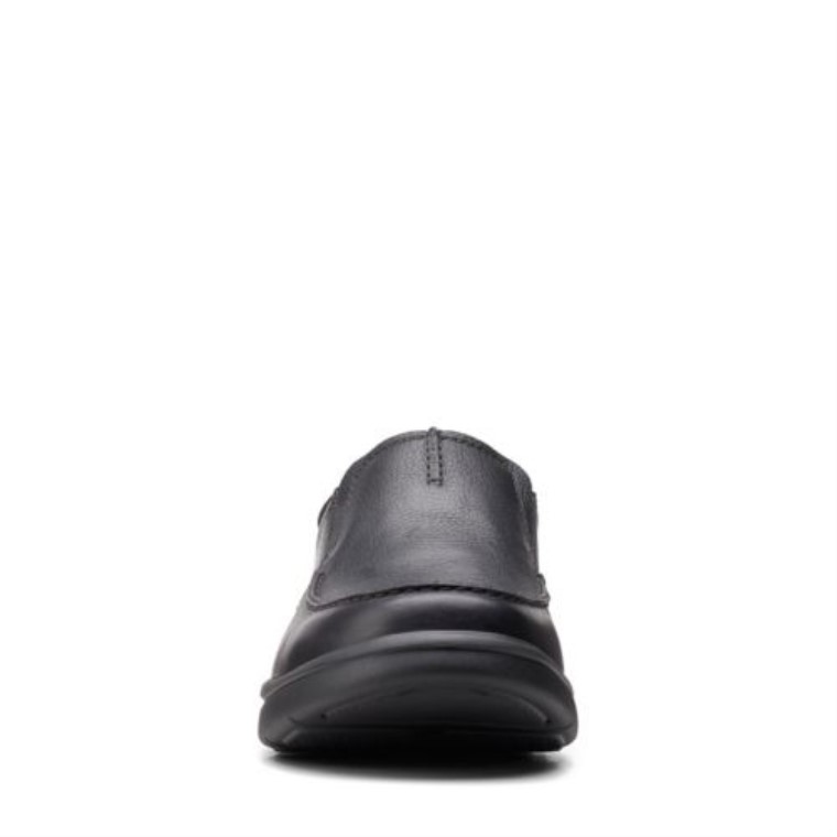 Clarks De Cuero Negro Sin Bradley