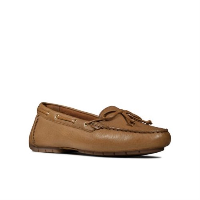 C Mocc Barco Clarks Bronceado Cuero