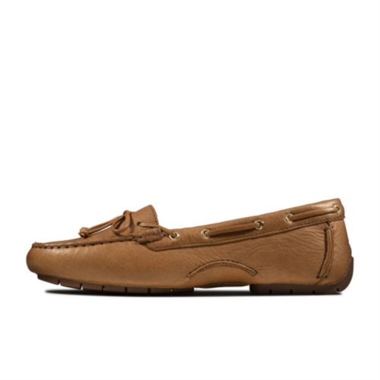 C Mocc Barco Clarks Bronceado Cuero