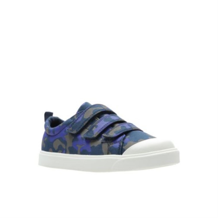 City ​​flarelo Inf G Fit Clarks Camuflaje Azul Marino