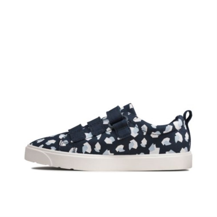 City ​​vibe Inf G Fit Clarks Azul Marino Estampado