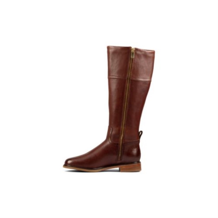 Clarkdale Hola Clarks Cuero Marrón Oscuro