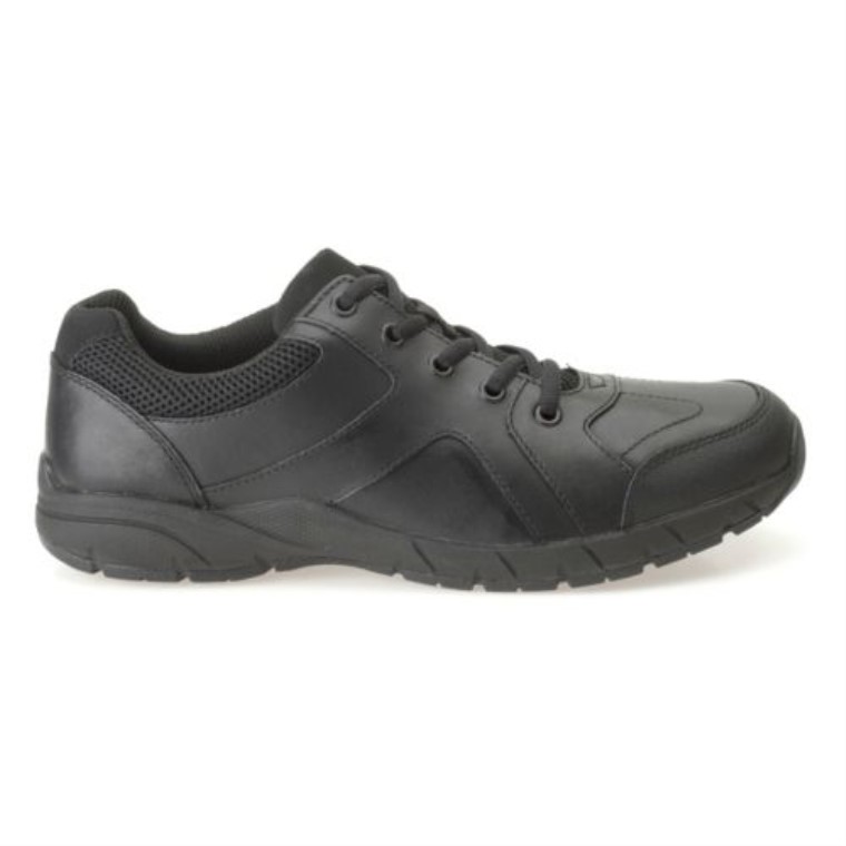 Clarks Air Norfolk Jnr F Fit Cuero Negro