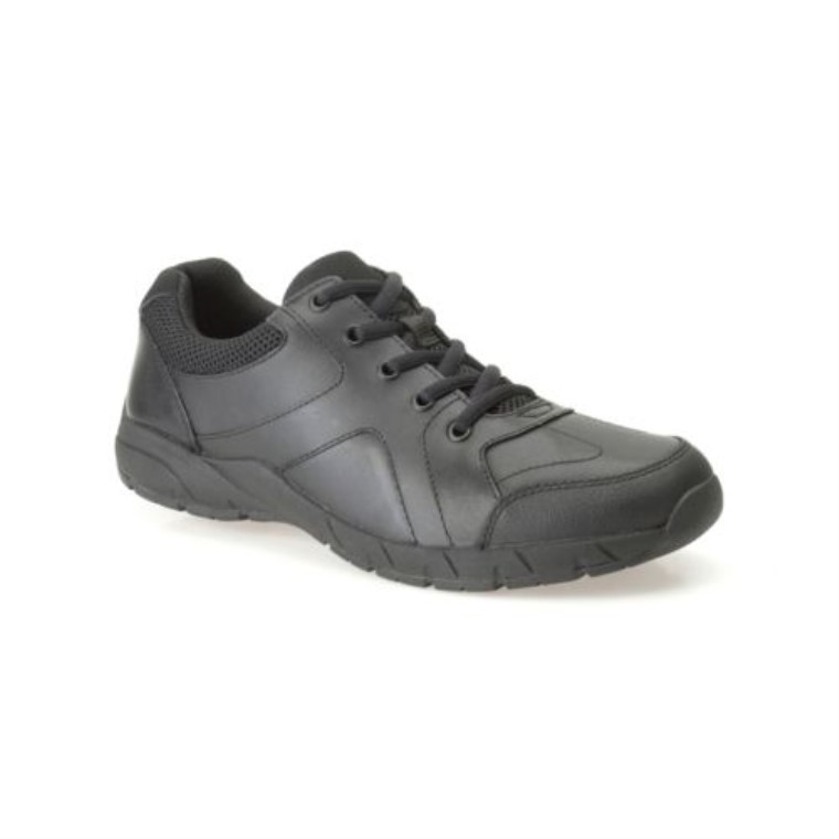 Clarks Air Norfolk Jnr F Fit Cuero Negro