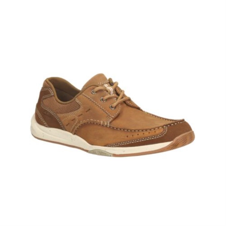 Clarks Allston Nobuk Canela Bordado