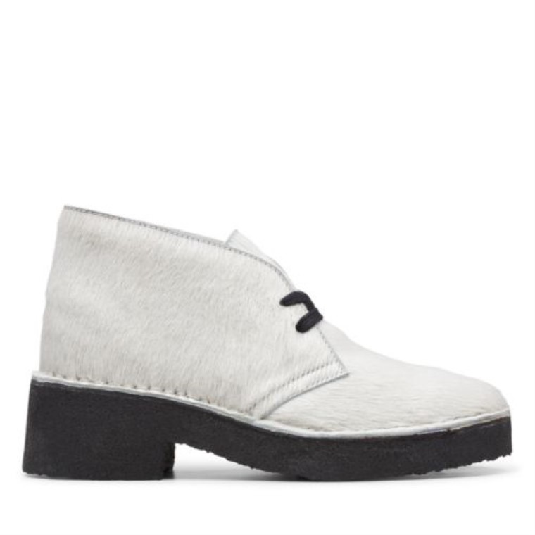 Clarks Arisa Desierto Blanco Peludo