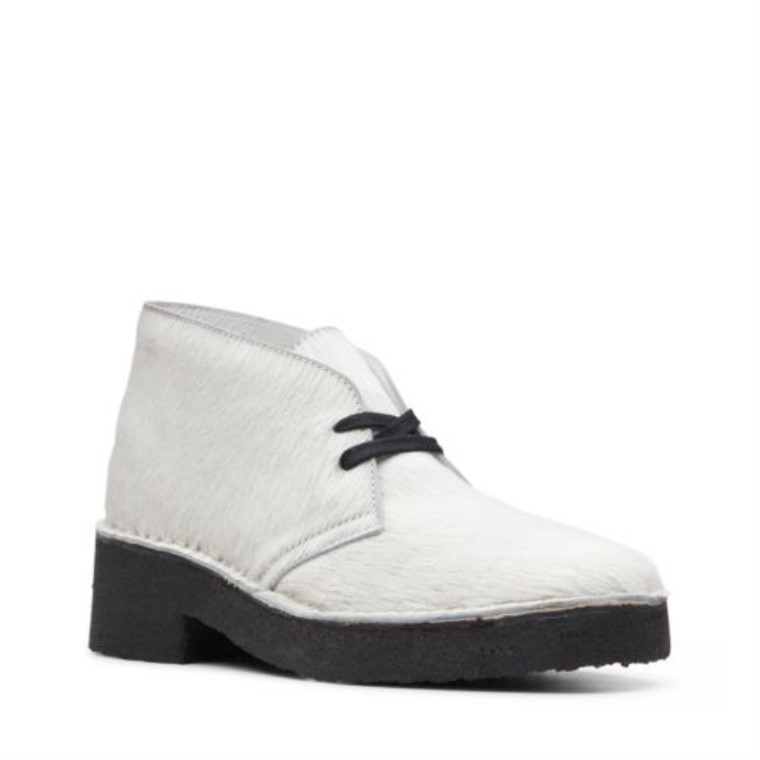 Clarks Arisa Desierto Blanco Peludo