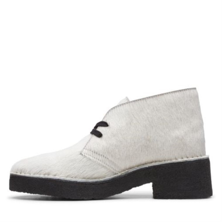 Clarks Arisa Desierto Blanco Peludo