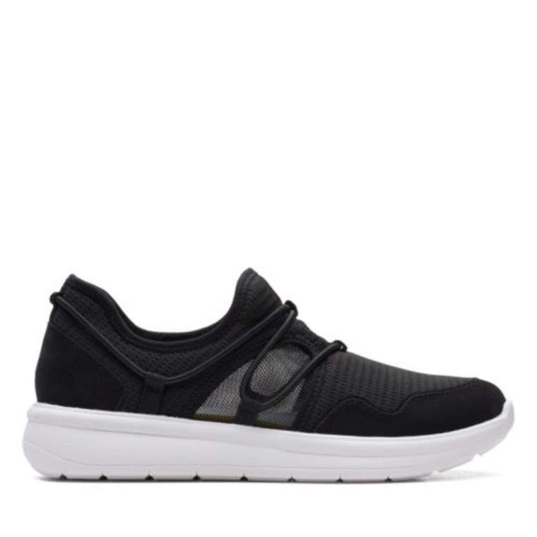 Volquete Clarks Negro Combi Ezera