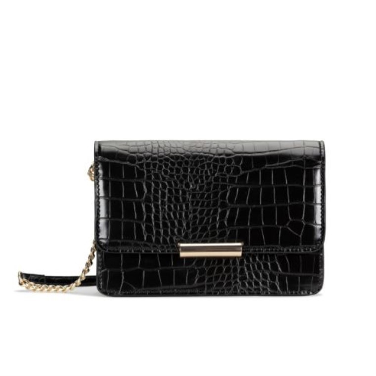 Clarks Croc Treen Negro Bajo
